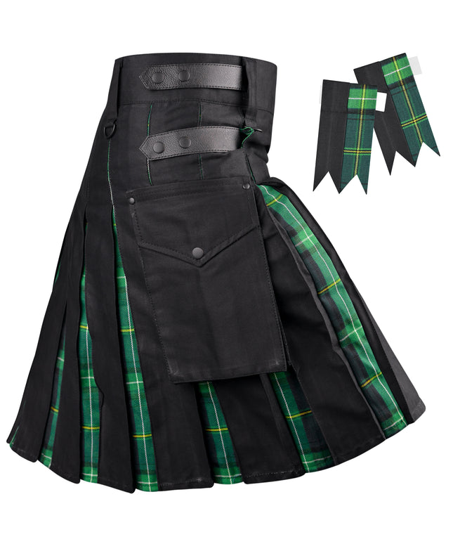 Celtic Hybrid Utility Kilt for Men - Traditional Style with Modern Functionality