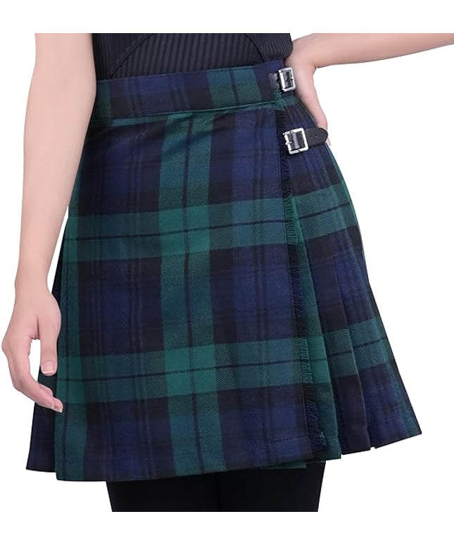Women's PV Kilt in Black Watch Tartan
