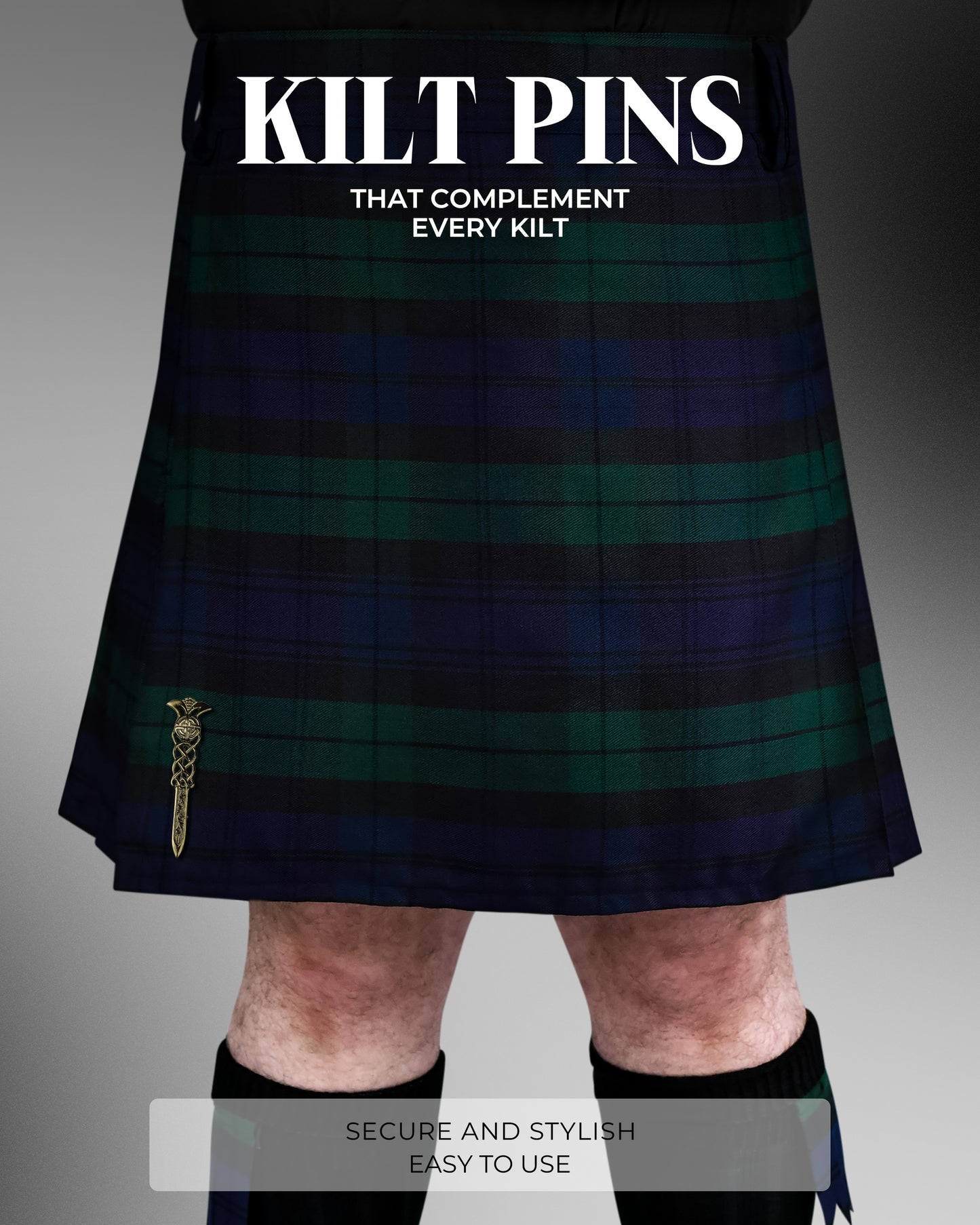 Scottish Kilt Pin for men | Gaelic Pewter Antique