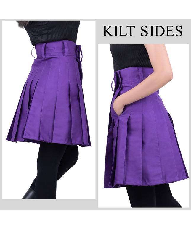 Raven Women Kilt - Purple