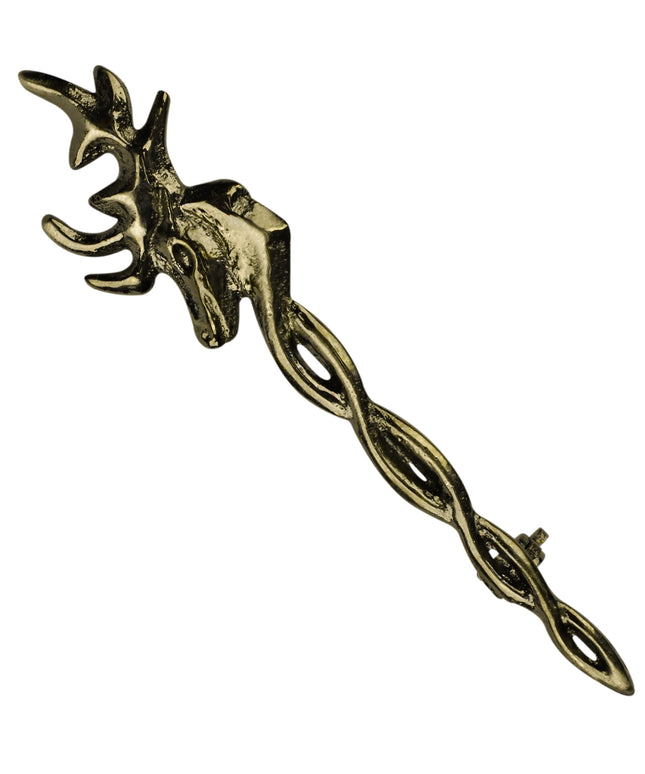 Scottish Kilt Pin for men | Vintage Stag Pewter Antique