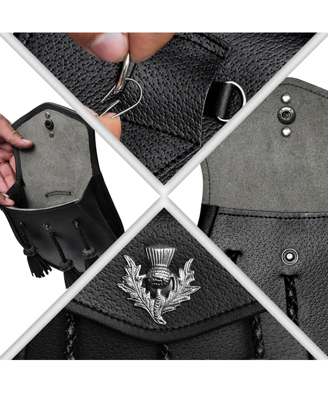 Sporrans, sporrans for sale mens sporrans  leather sporrans day sporrans sporrans for kilts custom sporrans military sporrans tartan sporrans,  dress sporrans scotland sporrans artificer sporrans scottish sporrans masonic sporrans scottish sporrans for sale,  hunting sporrans formal sporrans jacobite sporrans, kilt accessories, sporran bag, sporan, sporrans, kilt pouch, what is a sporran, Full Dress Coyote Fur Sporran with Antique Thistle Tassel, seal Skin Sporran Rampant