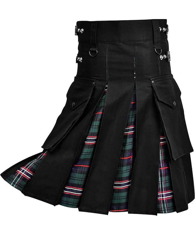 Scottish National Hybrid Utility Kilt for Men - Traditional Style with Modern Functionality