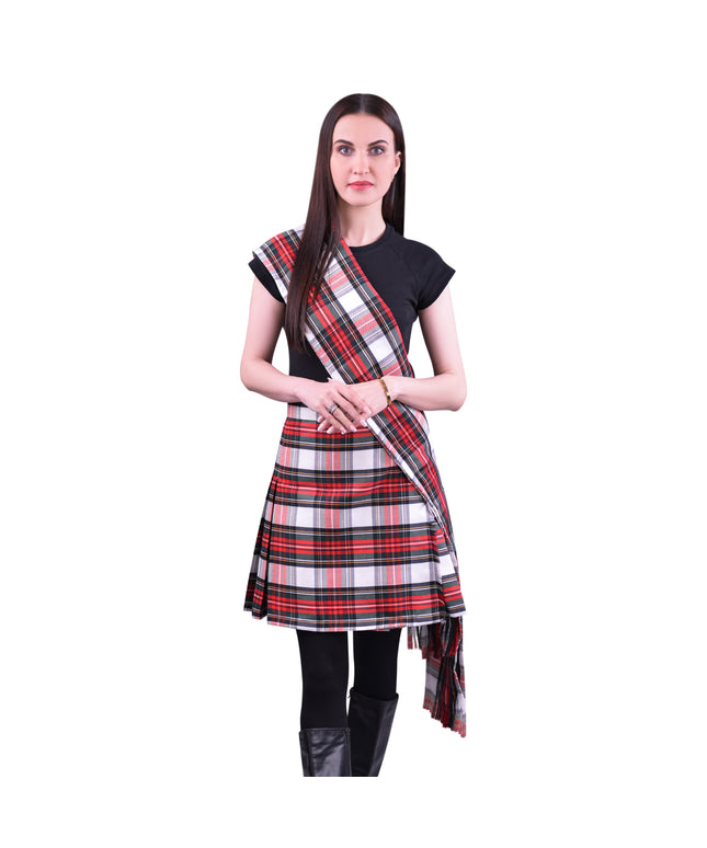 Women's Sash in Dress Stewart Tartan