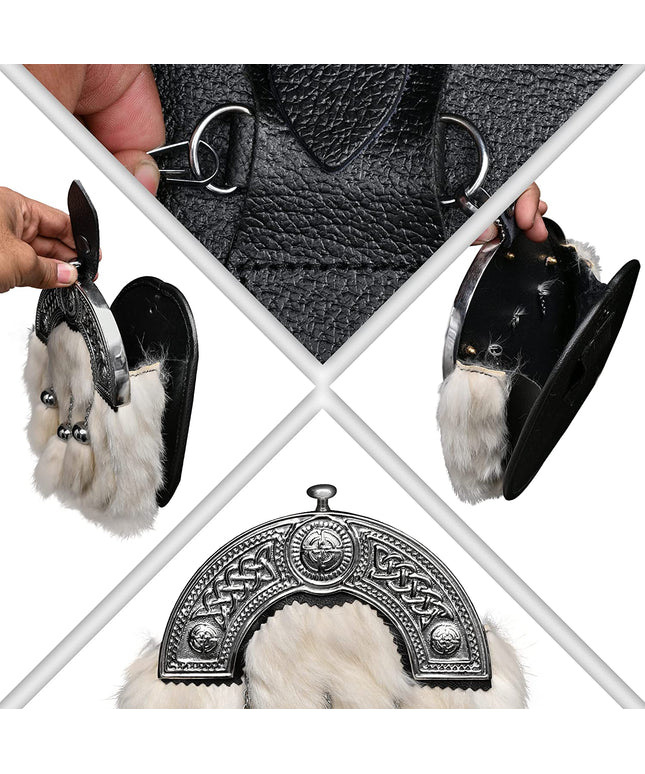 Sporrans, sporrans for sale mens sporrans  leather sporrans day sporrans sporrans for kilts custom sporrans military sporrans tartan sporrans,  dress sporrans scotland sporrans artificer sporrans scottish sporrans masonic sporrans scottish sporrans for sale,  hunting sporrans formal sporrans jacobite sporrans, kilt accessories, sporran bag, sporan, sporrans, kilt pouch, what is a sporran, Full Dress Coyote Fur Sporran with Antique Thistle Tassel