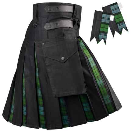 Ancient Campbell Hybrid Utility Kilt for Men  - Traditional Style with Modern Functionality