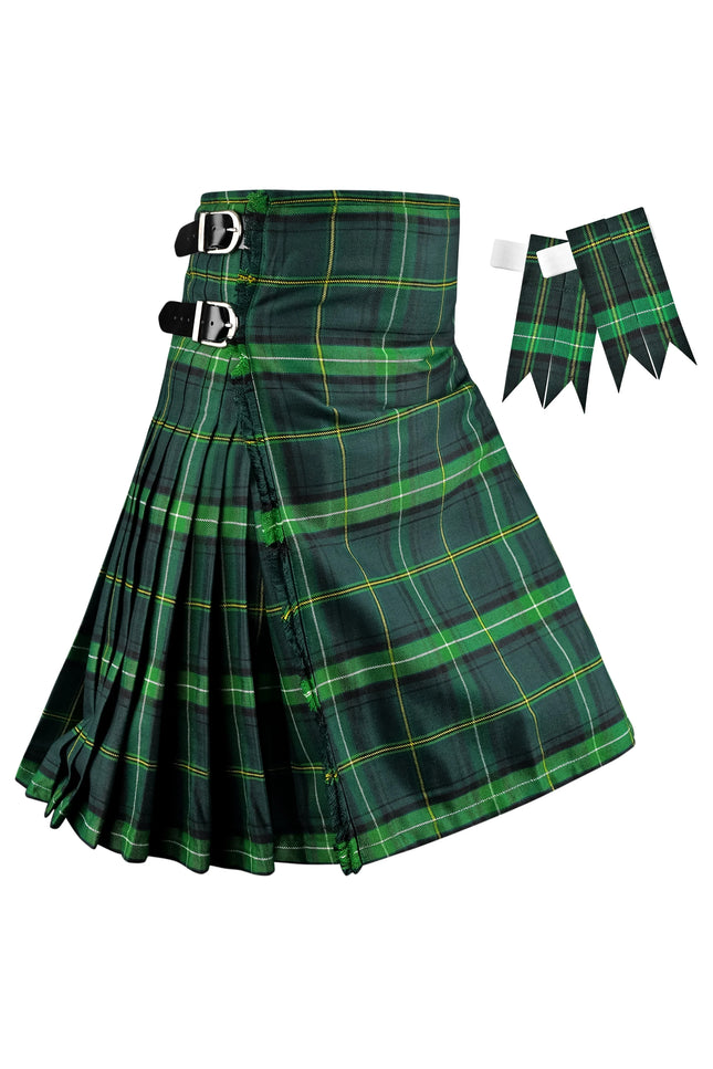 Kilt pour hommes I Kilt écossais celtique en polyviscose 8 yards Kilt traditionnel pour hommes | Grandes tailles