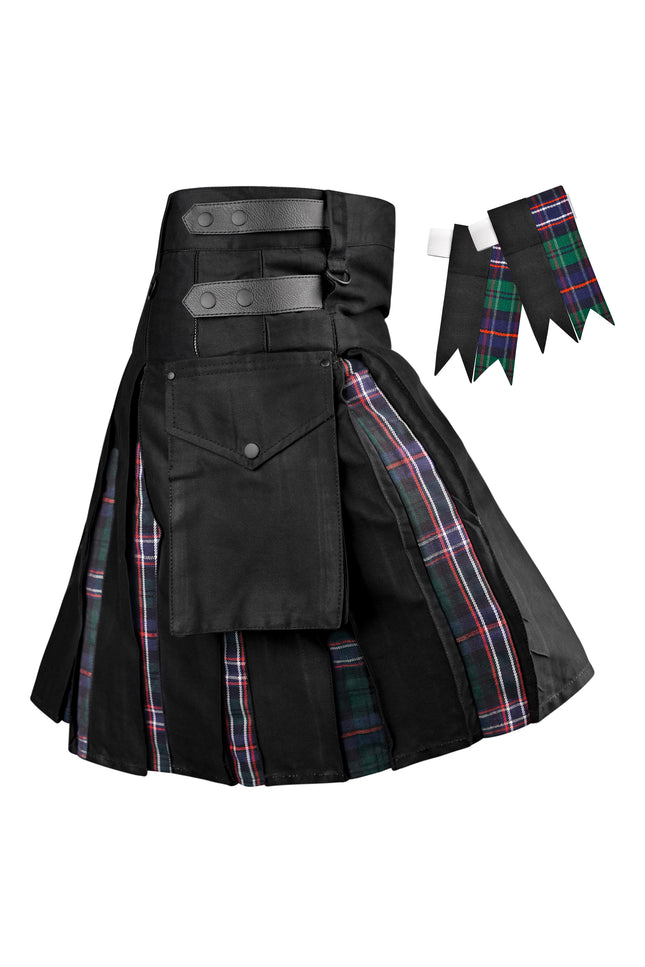 Falda Escocesa Nacional Híbrida Utilitaria para Hombre - Estilo Tradicional con Funcionalidad Moderna