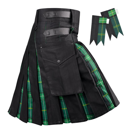 Kilt Hybride Utilitaire Celte pour Homme - Style Traditionnel et Fonctionnalité Moderne