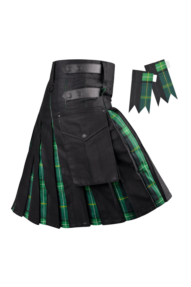 Kilt utilitario híbrido celta para hombre - Estilo tradicional con funcionalidad moderna