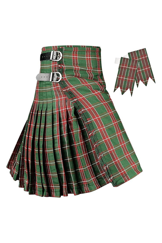 Kilt pour Homme I Kilt en tartan national gallois Polyviscose 8 verges Kilt traditionnel pour homme