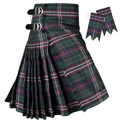Kilt pour homme | Kilt écossais national en polyviscose 8 yards traditionnel pour homme