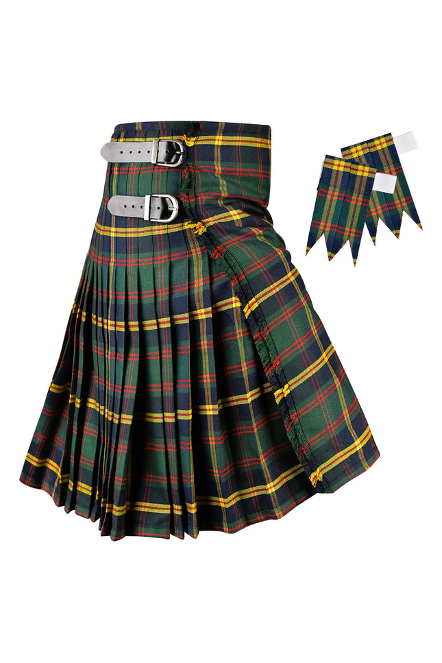 Kilt pour Homme I US Marine Corps - Kilt en Tartan Leathernecks en Polyviscose 8 Yards Kilt Traditionnel pour Homme | Grandes Tailles