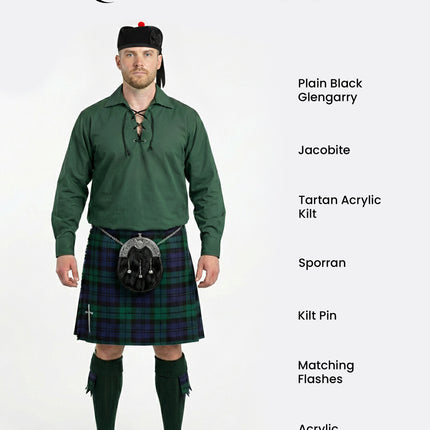 Acrylic Kilt Package | Black Watch