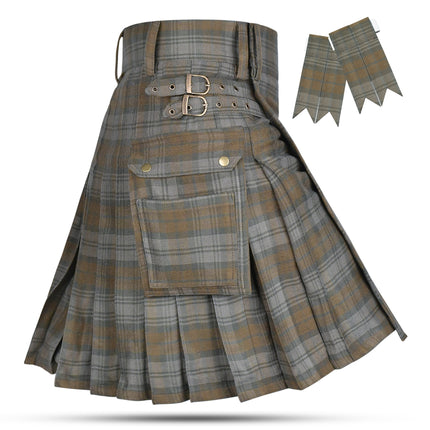 Valor Acrylic Utility Kilt | 16oz Black Watch Weathered Tartan KIlt
