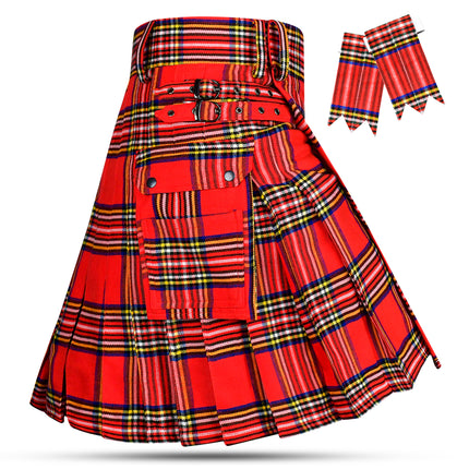 Valor Acrylic Utility Kilt | 16oz Royal Stewart Tartan KIlt