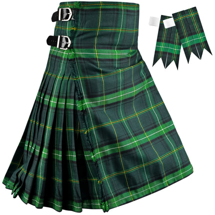 Kilt for Men I Celtic Tartan Kilt Polyviscose 8 Yard Traditional Men Kilt