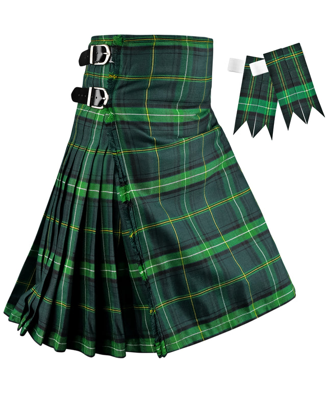 Kilt for Men I Celtic Tartan Kilt Polyviscose 8 Yard Traditional Men Kilt