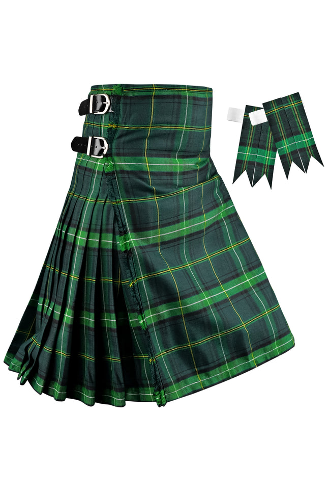 Kilt for Men I Celtic Tartan Kilt Polyviscose 8 Yard Traditional Men Kilt