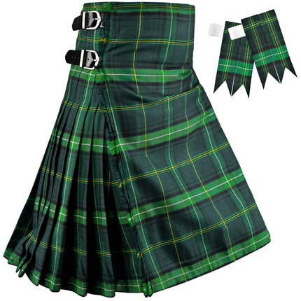 Kilt for Men I Celtic Tartan Kilt Polyviscose 8 Yard Traditional Men Kilt
