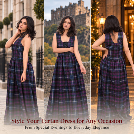 Women's Scottish Highland Dress - Long Tartan Dress | Pride of Scotland