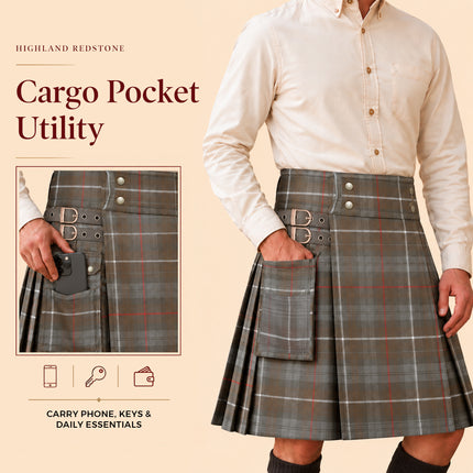 Valor Acrylic Utility Kilt | 16oz Mackenzie Weathered Tartan KIlt