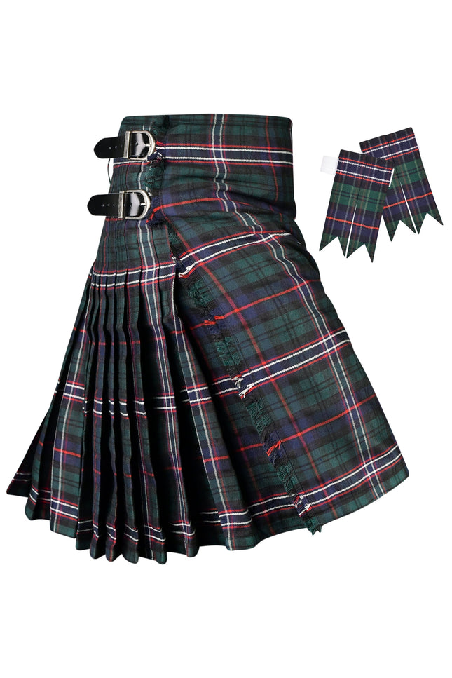 Conception de kilt utilitaire noir écossais de qualité supérieure Conception de kilt utilitaire noir écossais de qualité supérieure