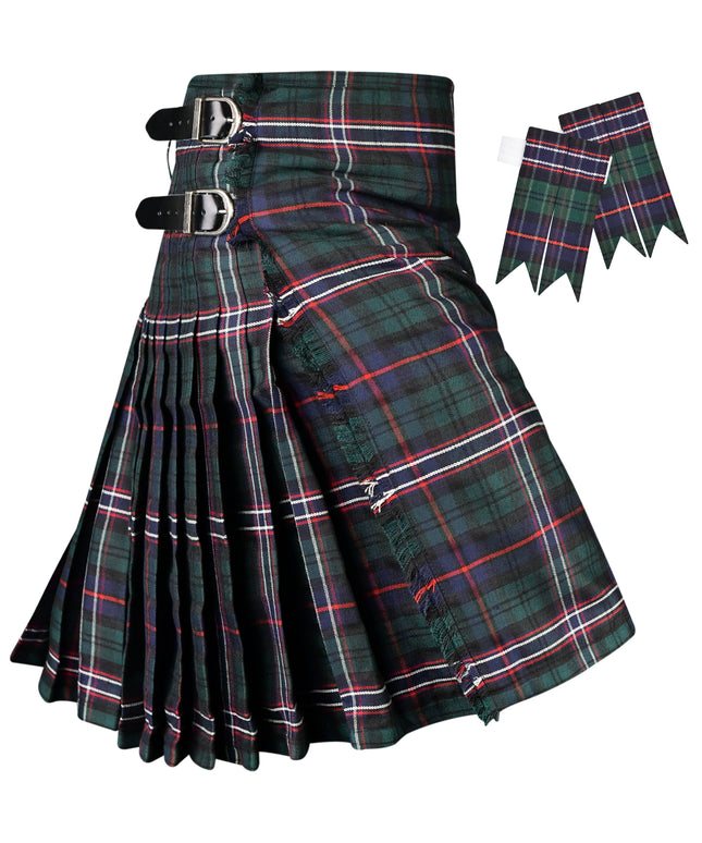 Kilt for Men I Scottish National Tartan Kilt Polyviscose 8 Yard Traditional Men Kilt
