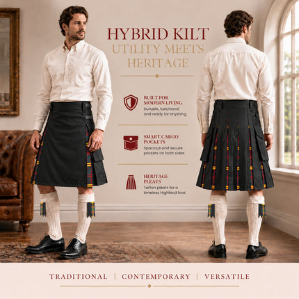 US Marine Corps - Leathernecks Hybrid Utility Kilt for Men  - Traditional Style with Modern Functionality | Big & Tall