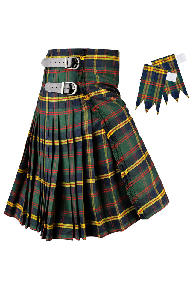Kilt for Men I US Marine Corps - Leathernecks  Tartan Kilt Polyviscose 8 Yard Traditional Men Kilt | Big & Tall