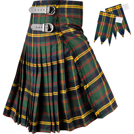 Kilt for Men I US Marine Corps - Leathernecks  Tartan Kilt Polyviscose 8 Yard Traditional Men Kilt