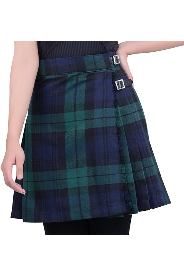 Women's PV Kilt in Black Watch Tartan