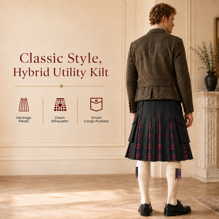 Kilts utilitarios híbridos para hombre (nacional escocés) 