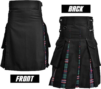 Scottish National Hybrid Utility Kilt for Men - Traditional Style with Modern Functionality