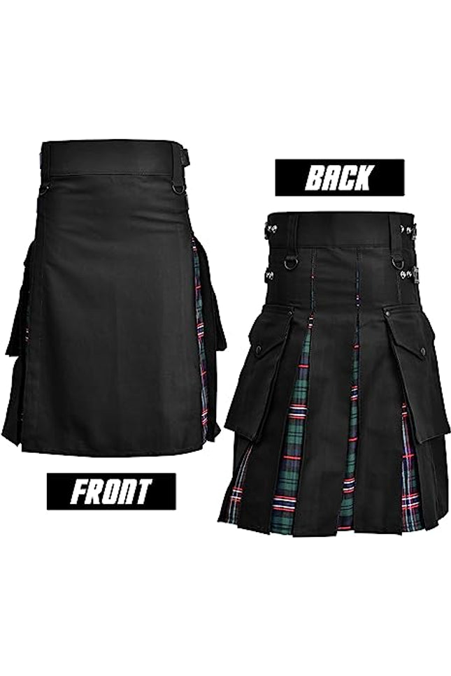 Hybrid Utility Kilt for Men (Scottish National) with modern design and traditional Scottish elements.