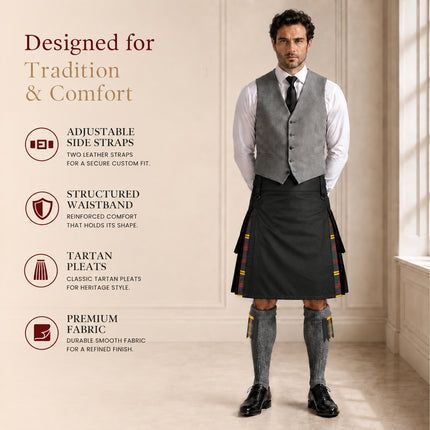 US Marine Corps - Leathernecks Hybrid Utility Kilt for Men  - Traditional Style with Modern Functionality