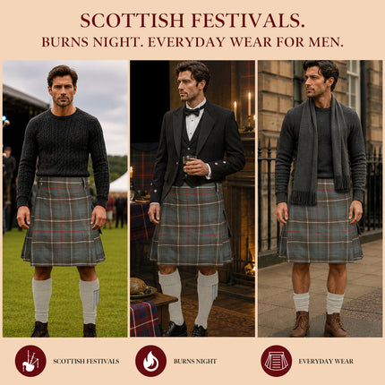 Valor Acrylic Utility Kilt | 16oz Mackenzie Weathered Tartan KIlt