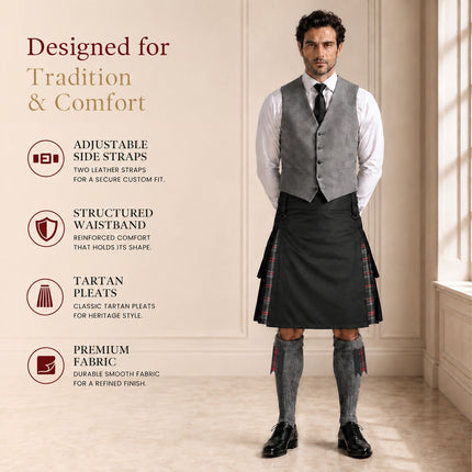 Spirit Of Bruce Hybrid Utility Kilts for Men  - Traditional Style with Modern Functionality | Big & Tall