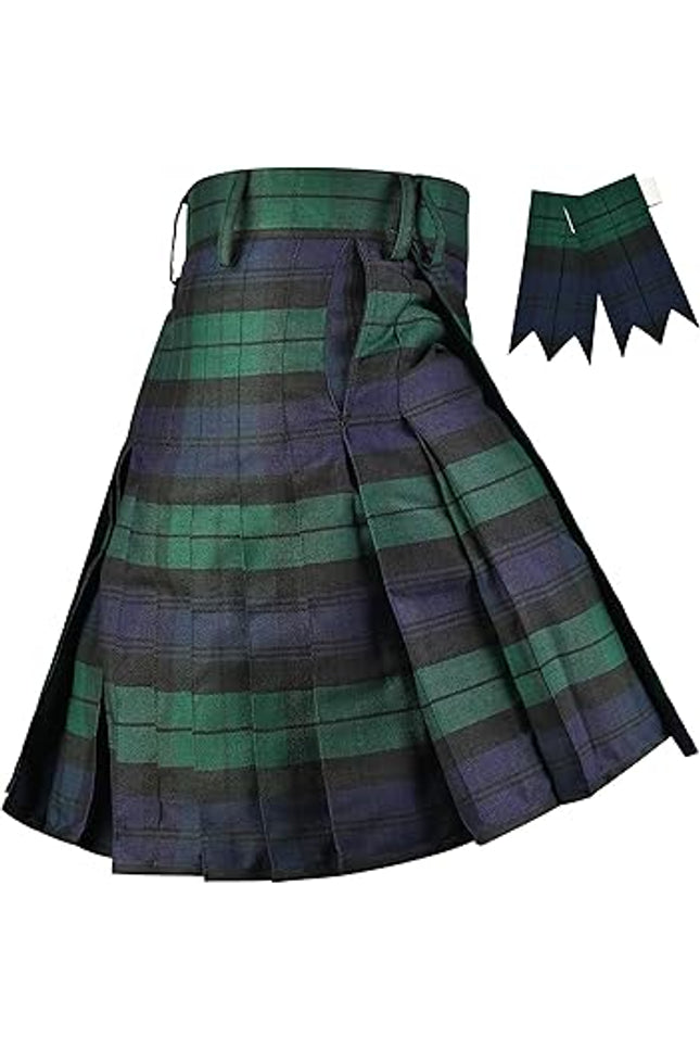 Sports kilt For Men - Athletic Kilt P.V. 8 Yard | Velcro Closing | Big & Tall