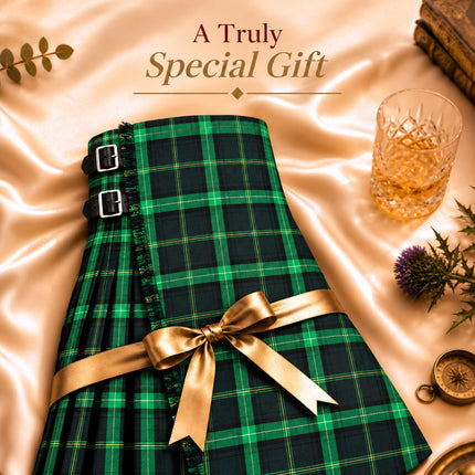 Kilt for Men I Celtic Tartan Kilt Polyviscose 8 Yard Traditional Men Kilt