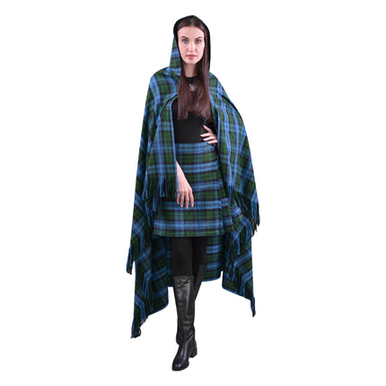 Women Tartan Cloak - Ancient Campbell