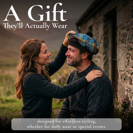 Tam O'Shanter Hat with Pompom | Anderson Tartan
