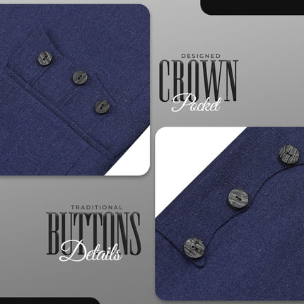 Blue Crail Jacket and Vest – Italian Tweed Wool | Scottish Formalwear