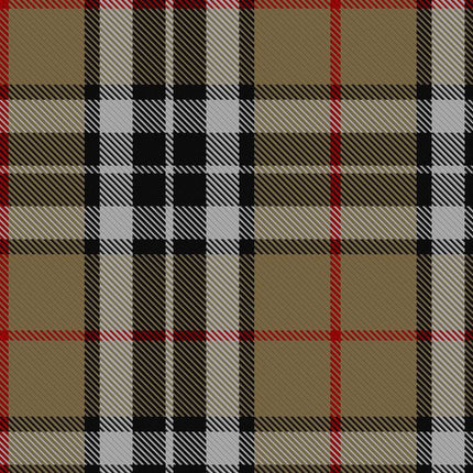 Camel Thomson Tartan Fabric and Accessories - Highland Redstone