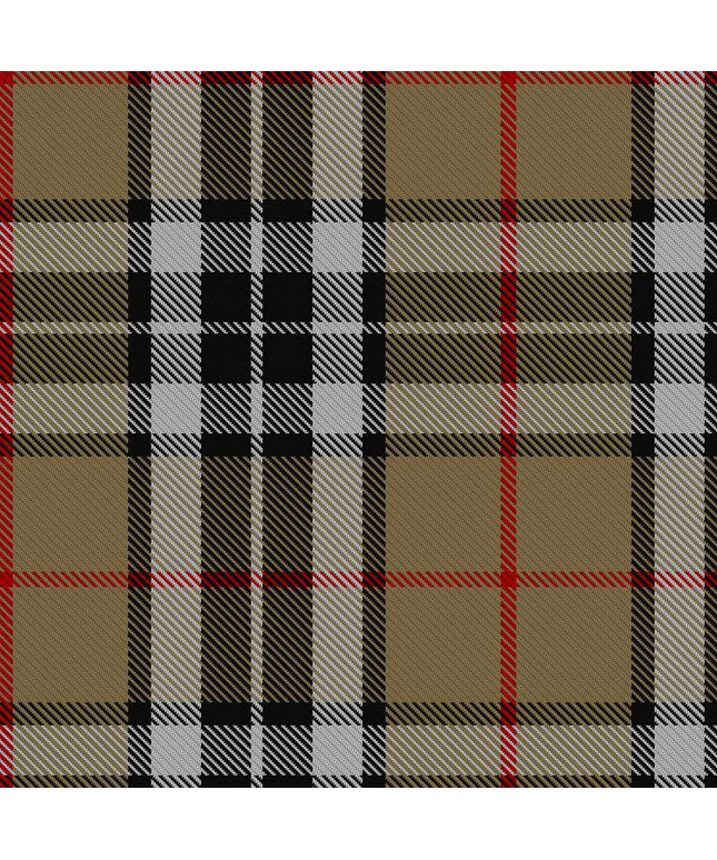 Camel Thomson Tartan Fabric and Accessories - Highland Redstone