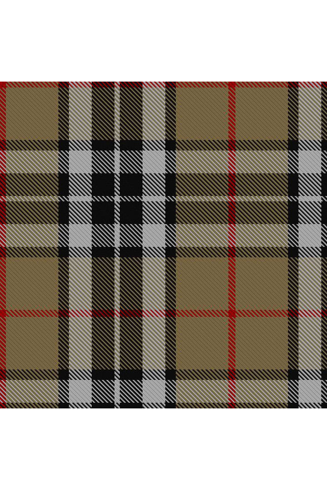 Camel Thomson Tartan Fabric and Accessories - Highland Redstone