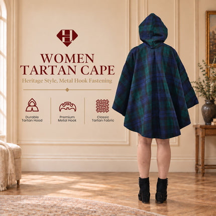 Cape écossaise femme - Black Watch
