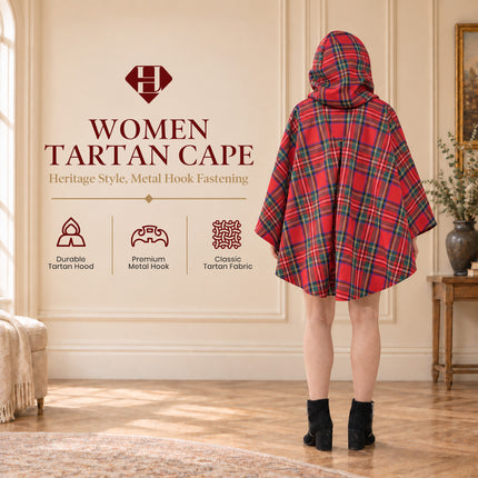 Cape en tartan pour femme - Royal Stewart
