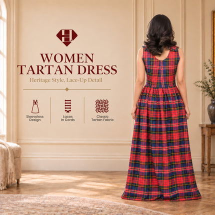 Robe Écossaise Traditionnelle - Robe Longue en Tartan | Macpherson Rouge