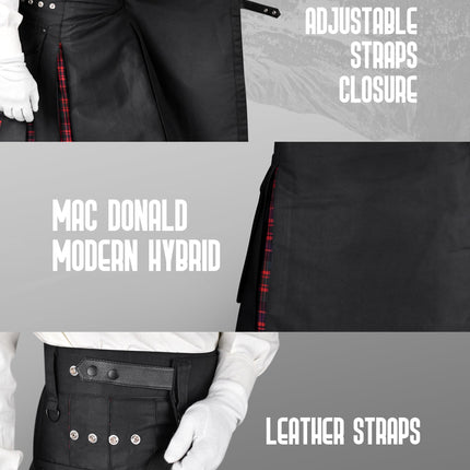 MacDonald Modern Kilt for Men - Traditional Style with Modern Functionality